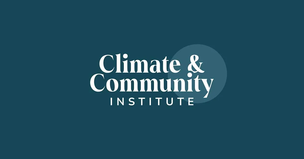 Climate and Community Institute Website preview